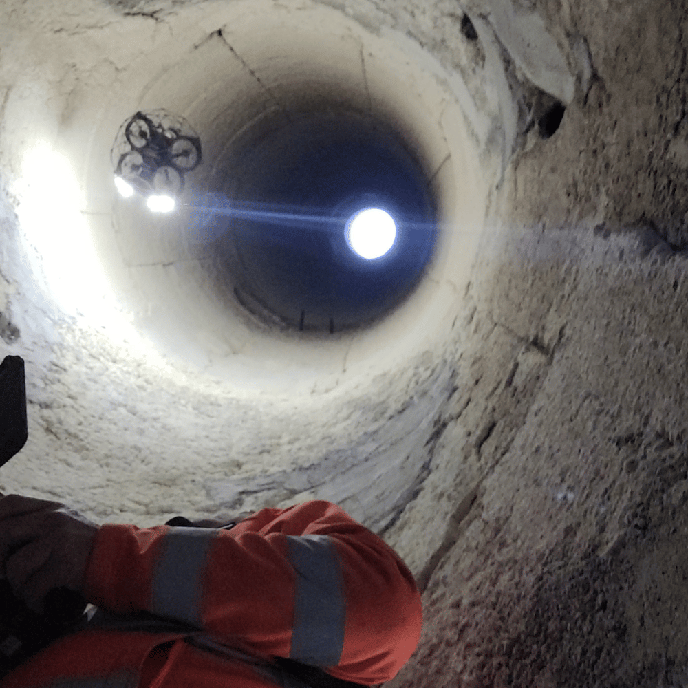 inspection de cheminée par drone