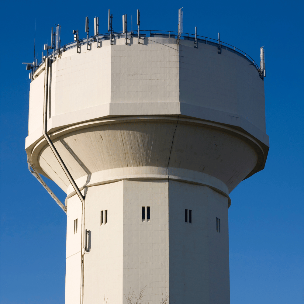 inspection outdoor de château d'eau