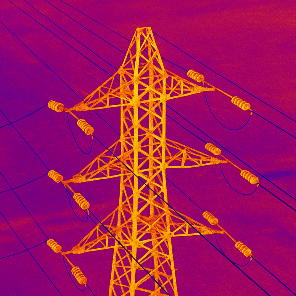 thermographie ligne électrique drone