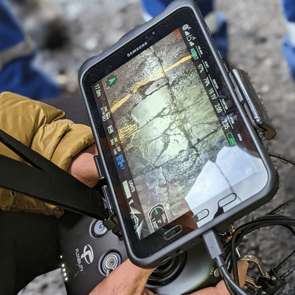 inspection par drone en intérieur